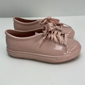 Mini Melissa Jelly Sneakers Mel Lace Up Low Top Girls Size 1 Casual Scented